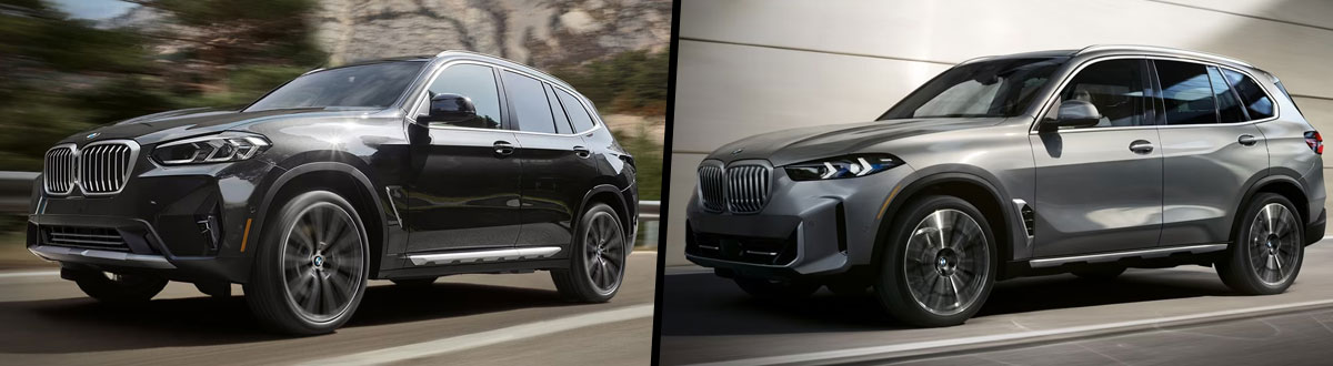 Compare 2024 BMW X3 vs 2024 BMW X5