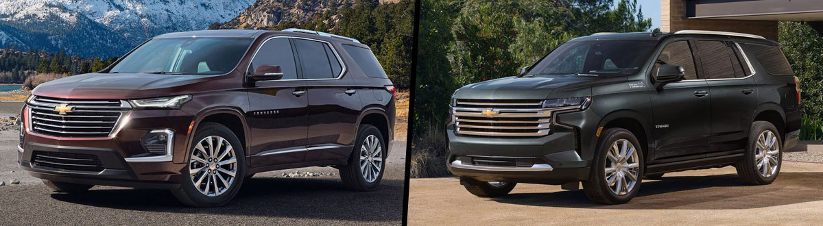 2023 Chevrolet Traverse vs 2023 Chevrolet Tahoe