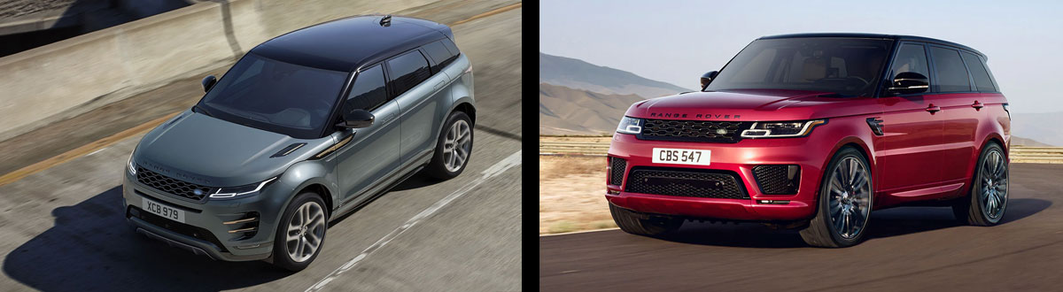 2022 Range Rover Evoque vs Range Rover Sport